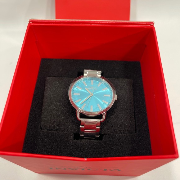 Invicta Wildflower 47321 Womens Watch 38mm Stainless Steel Turquoise Blue Dial main image 7